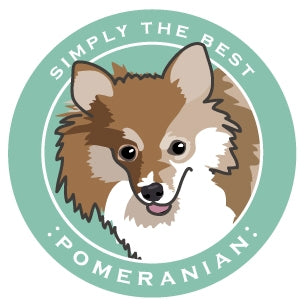 Paper Russells Car Magnet POMERANIAN