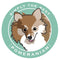 Paper Russells Car Magnet POMERANIAN