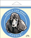 Paper Russells Car Magnet POODLE