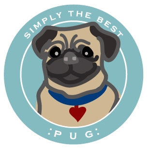 Paper Russells Car Magnet PUG