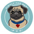 Paper Russells Car Magnet PUG