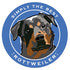 Paper Russells Car Magnet ROTTWEILER