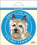 Paper Russells Car Magnet CAIRN TERRIER