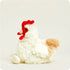 Warmies Chicken WHITE/TAN