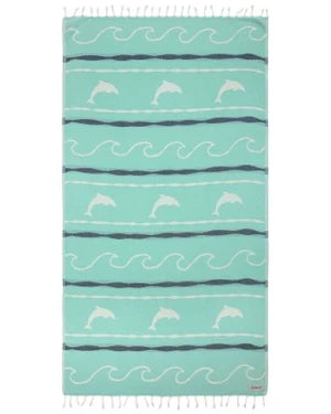 Sand Cloud Crete Beach Towel REG FLORIDA TEAL