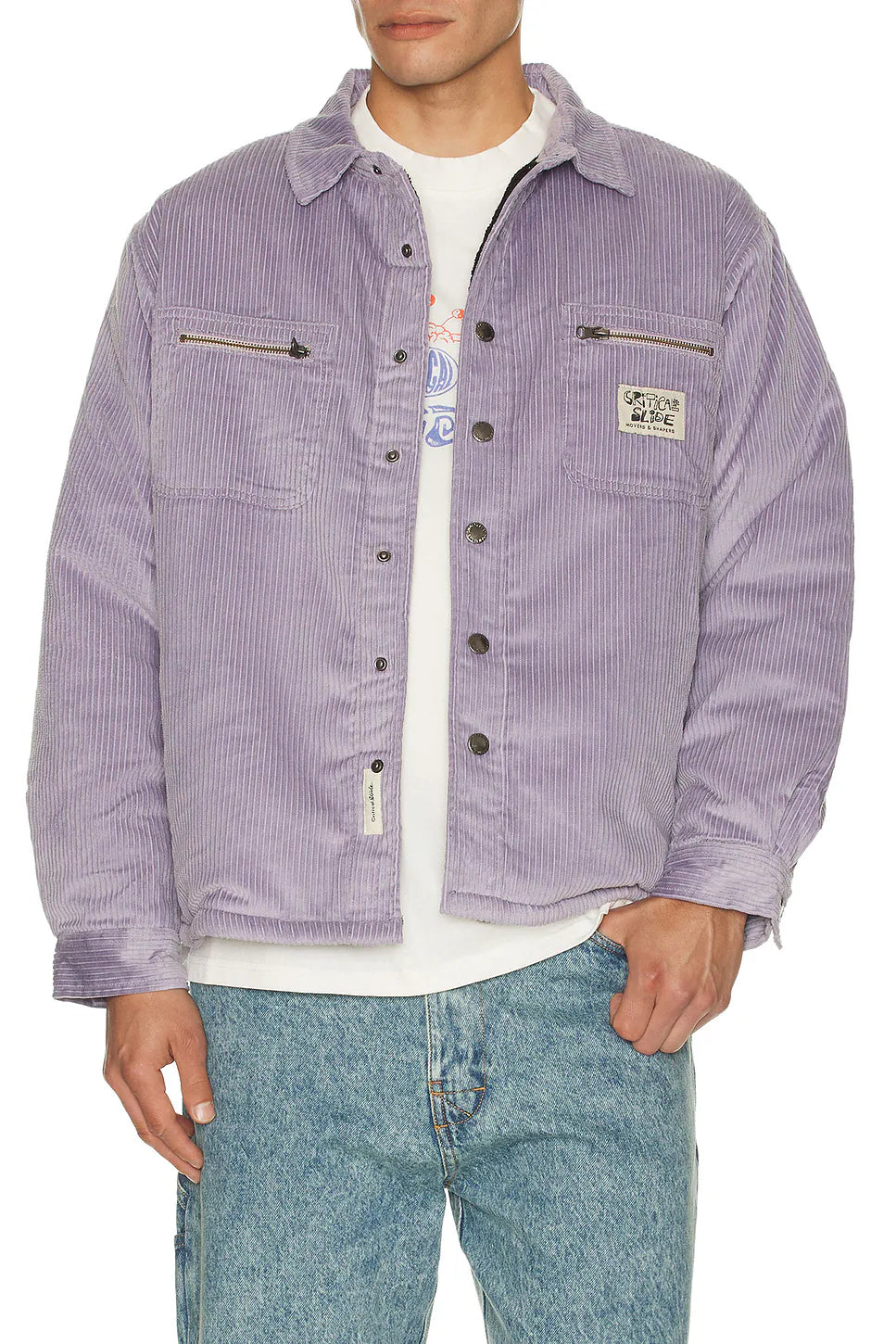 Critical Slide M Zipped Overshirt MAUVE