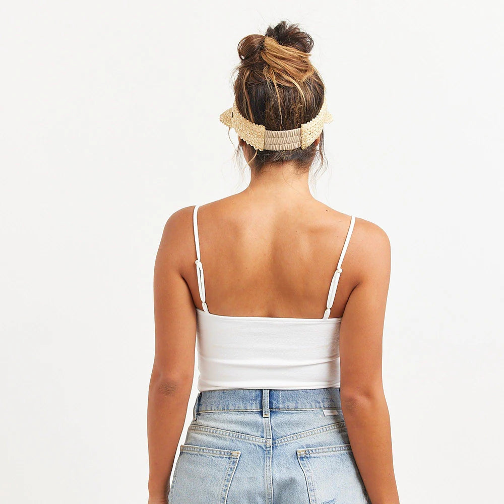 Hemlock Hat Co Capri Visor BLONDE