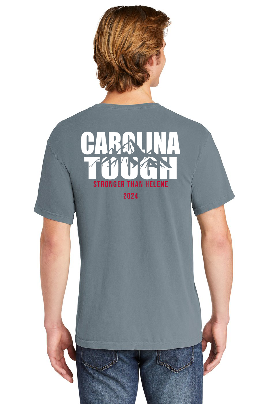 Helene Relief SS Tee Carolina Tough GREY