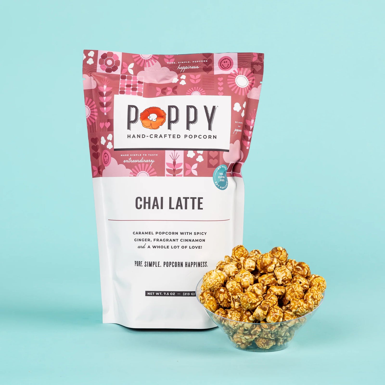 Latte au chai et au pop-corn Poppy
