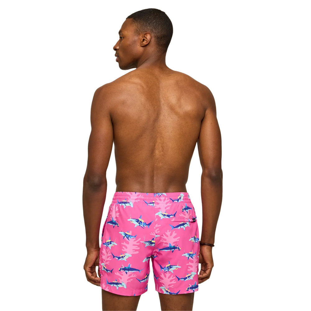 Chubbies M 5.5" Swim Trunks w/Liner GREAT PINK SHARKS