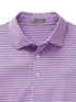 Tasc M Cloud Polo Brookline Stripe PARADISE HEATHER