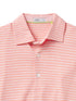 Tasc M Cloud Polo Brookline Stripe PINK GRAPEFRUIT