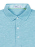 Tasc M Cloud Polo WAVES HEATHER/WHITE
