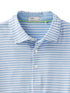 Tasc M Cloud Polo AIR STRIPE POLAR HEATHER WHITE