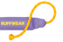 Ruffwear Lunker Floating Throw Toy PURPLE ORCHID