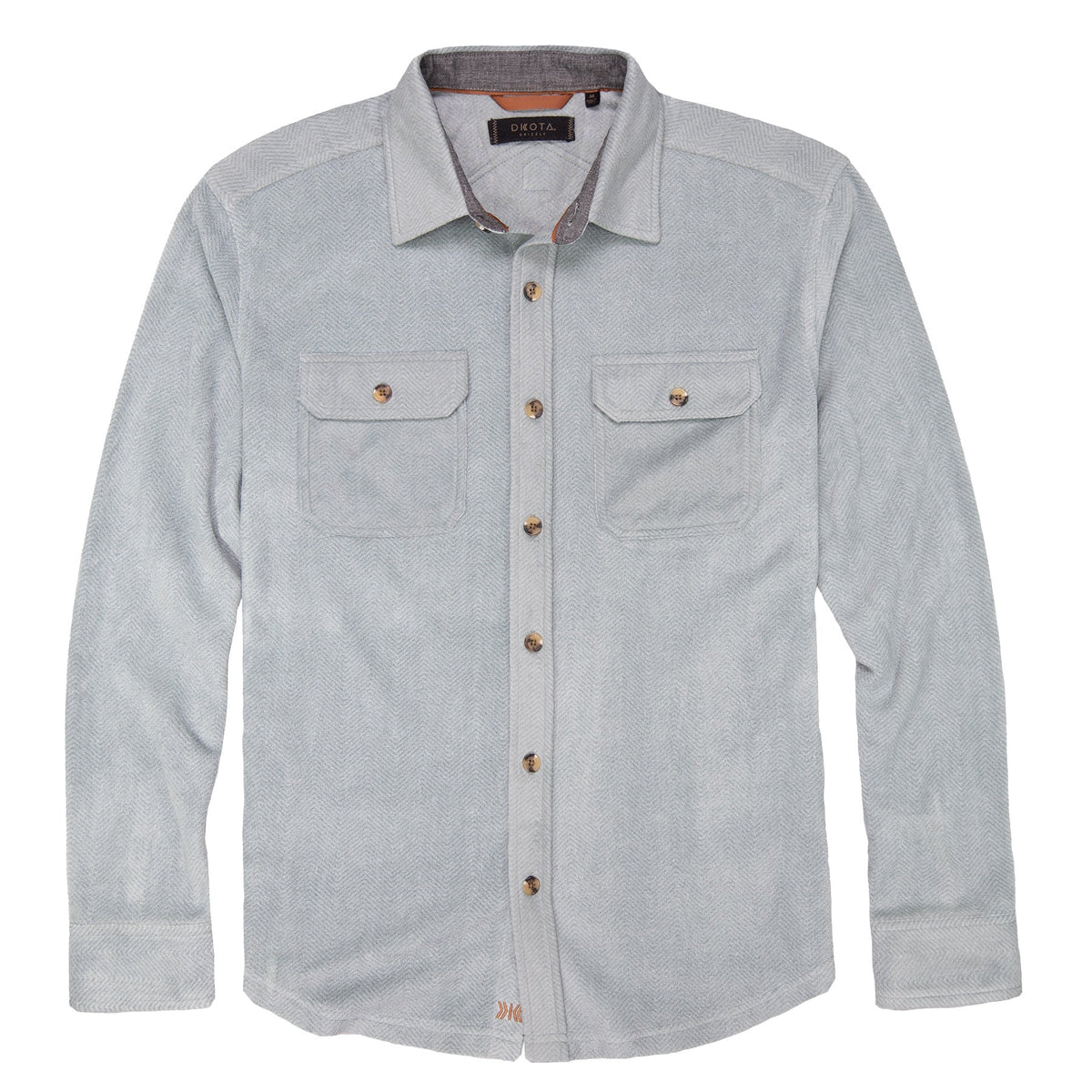 Dakota Grizzly M LS Ozzy Fleece Shirt SILVER BLUE