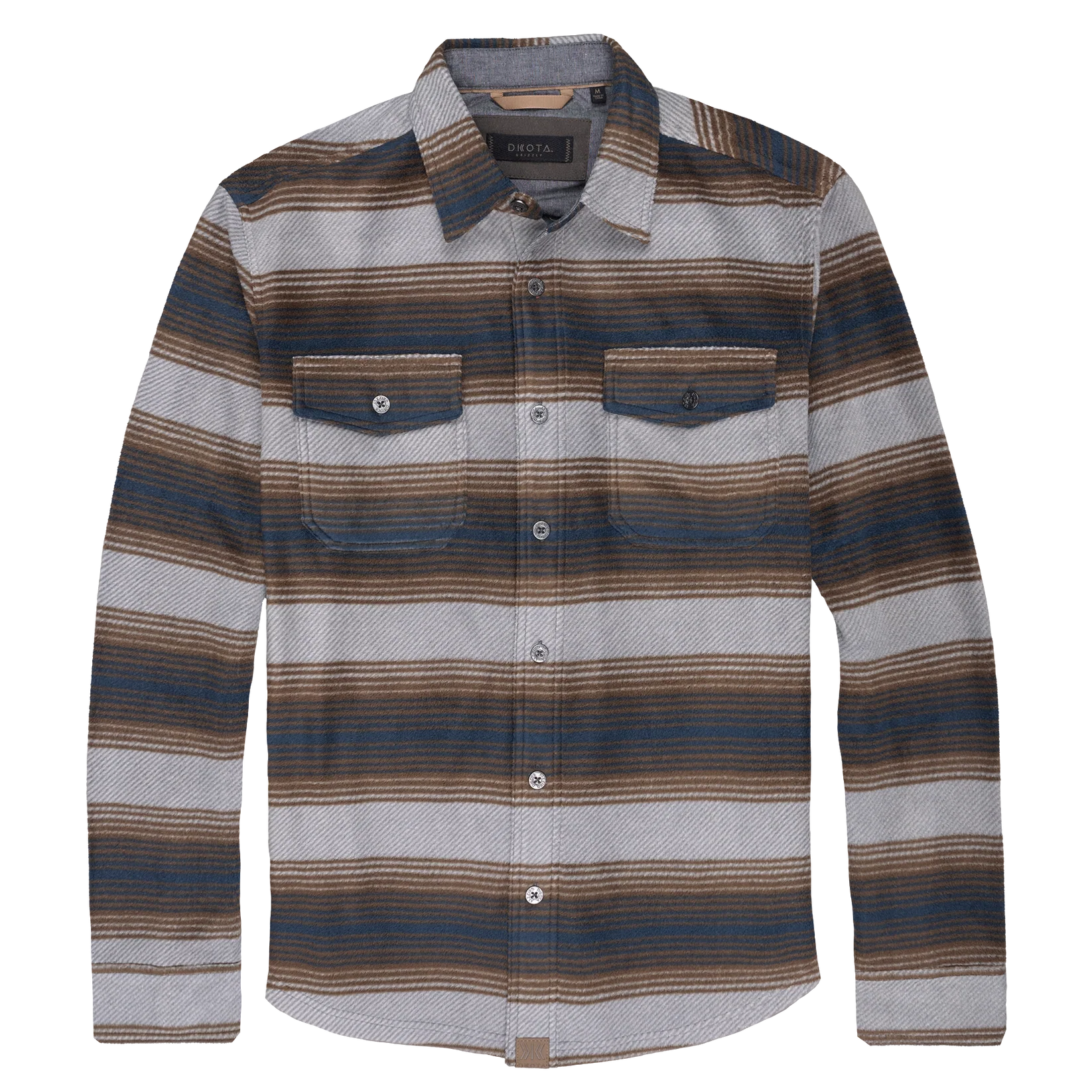 Dakota Grizzly M LS Bowie Shirt FOGGY BLUE