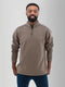 Old Ranch M Ozark 1/4 Zip Pullover WALNUT
