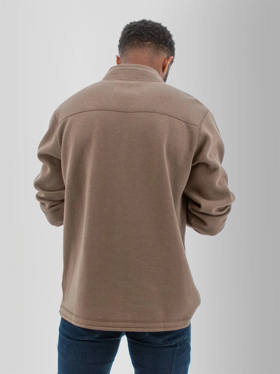 Old Ranch M Ozark 1/4 Zip Pullover WALNUT