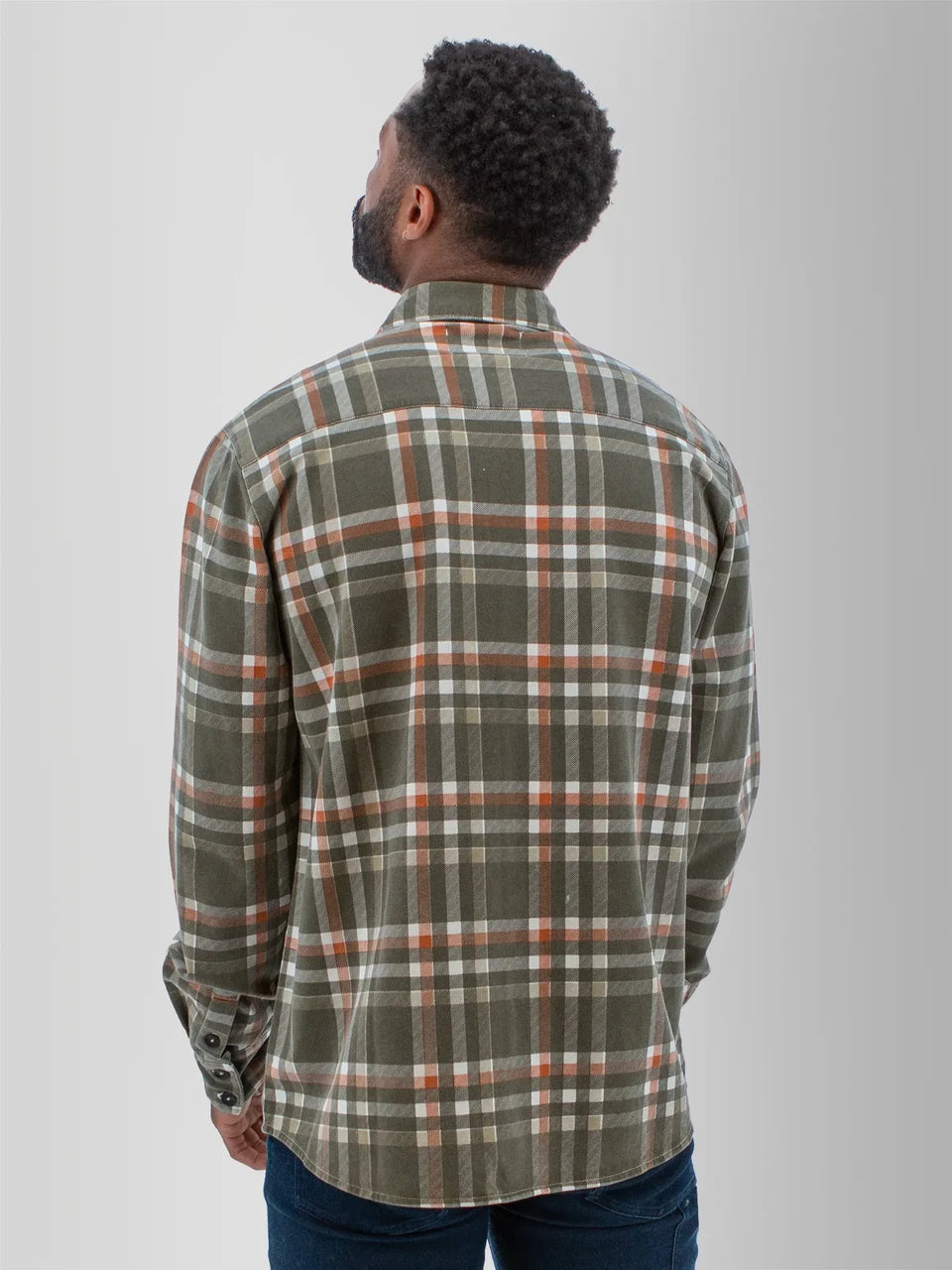Old Ranch M LS Sprague Button-Up Shirt OLIVE