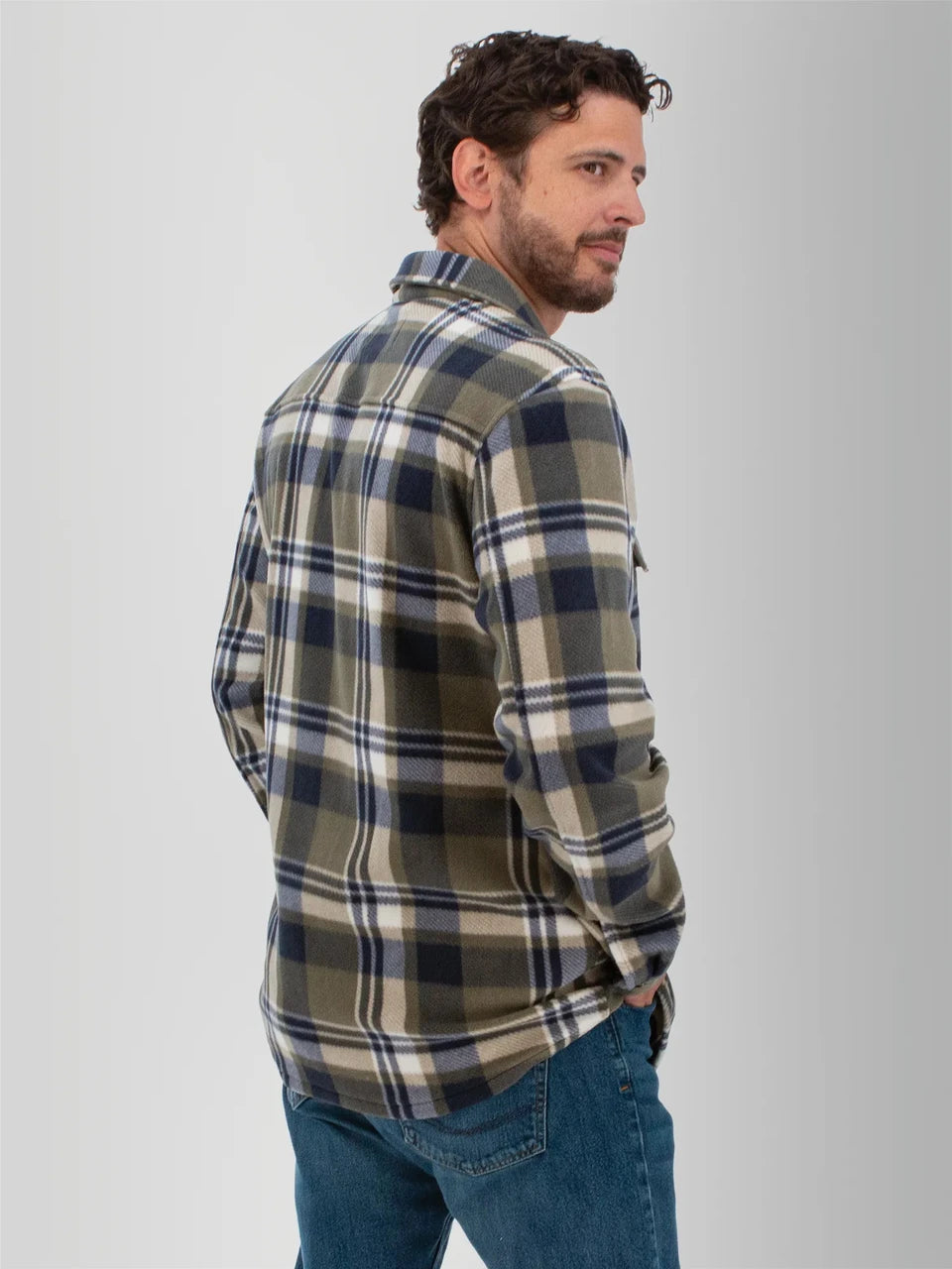 Old Ranch M Redwood Fleece Shirt OLIVE
