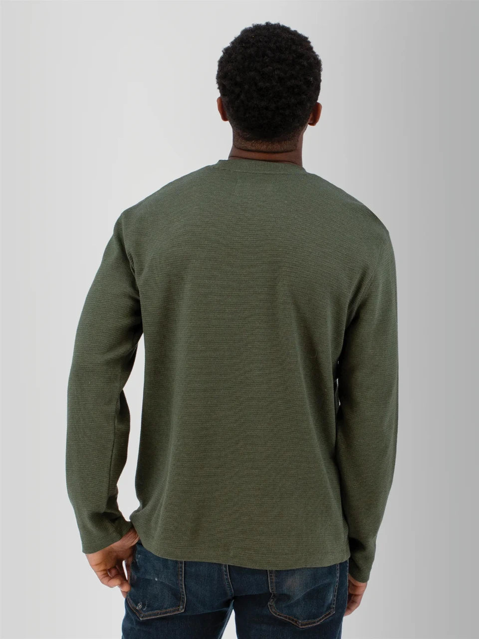 Old Ranch M LS Woodsman Waffle Tee BEETLE