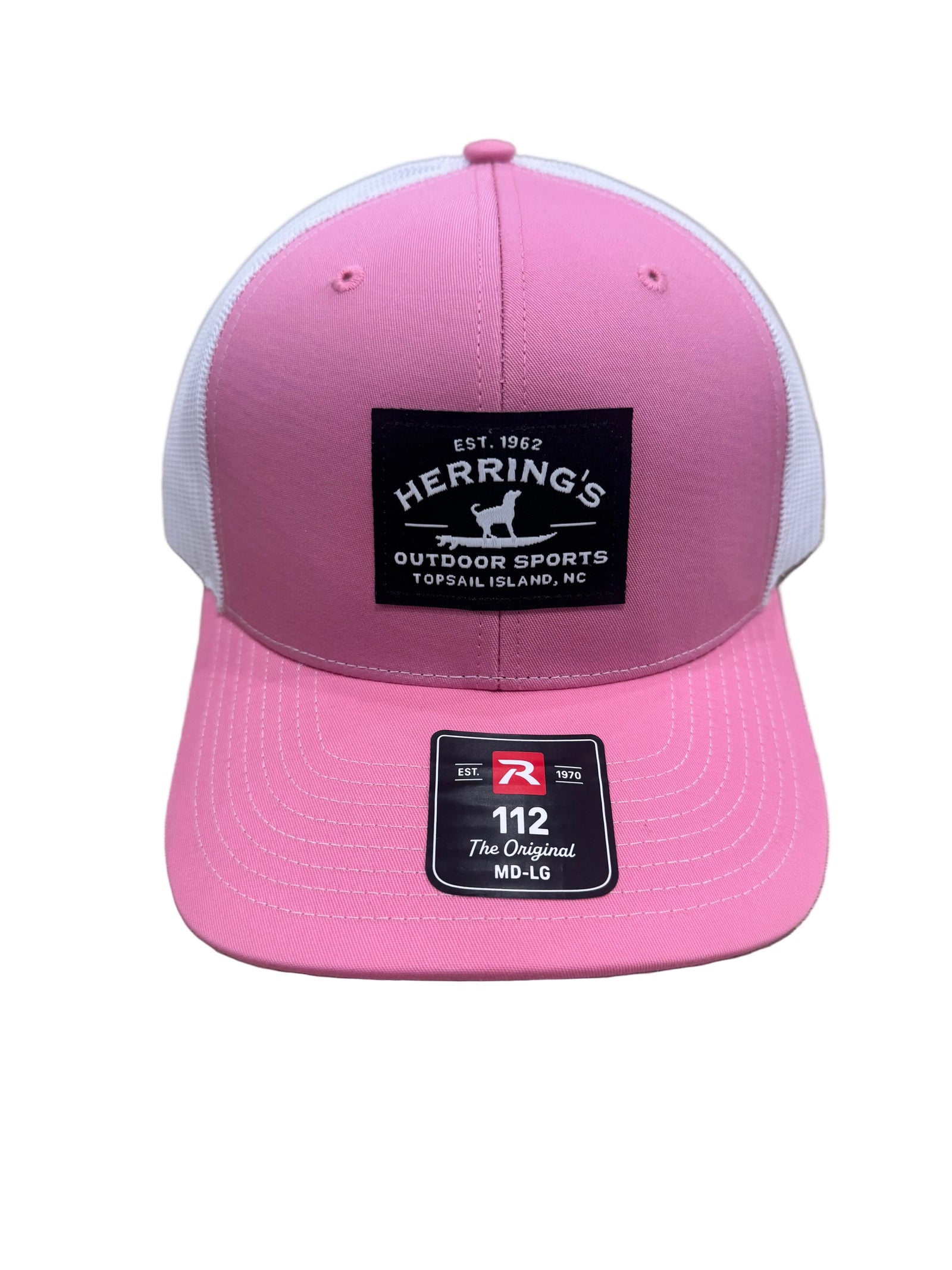 Richardson Surfing Dog Trucker HOT PINK/WHITE