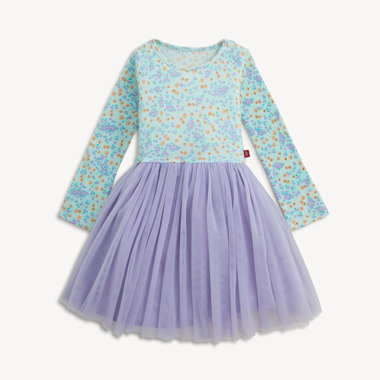Magnetic Me Magnetic Camille Waffle Tutu Dress GREEN FLORAL