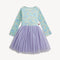 Magnetic Me Magnetic Camille Waffle Tutu Dress GREEN FLORAL