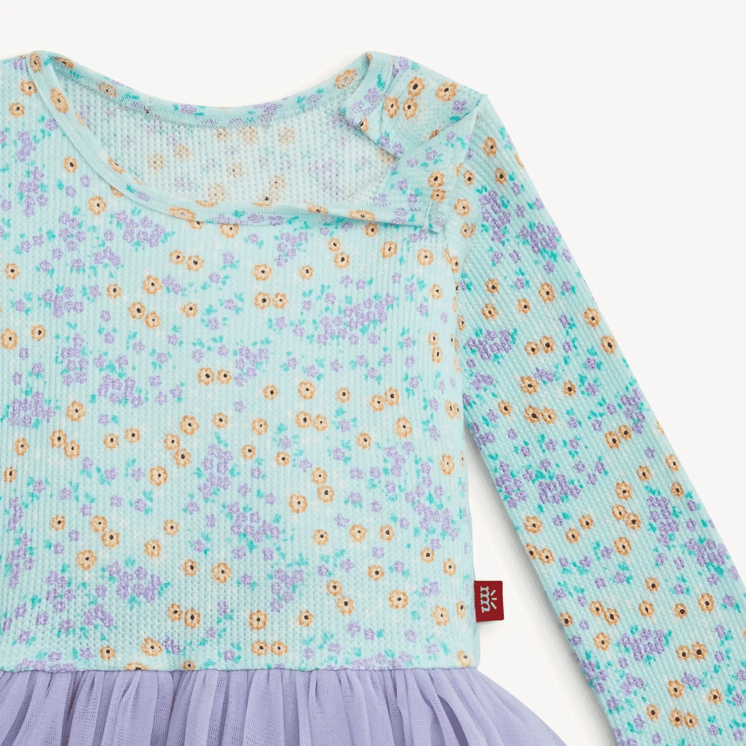 Magnetic Me Magnetic Camille Waffle Tutu Dress GREEN FLORAL