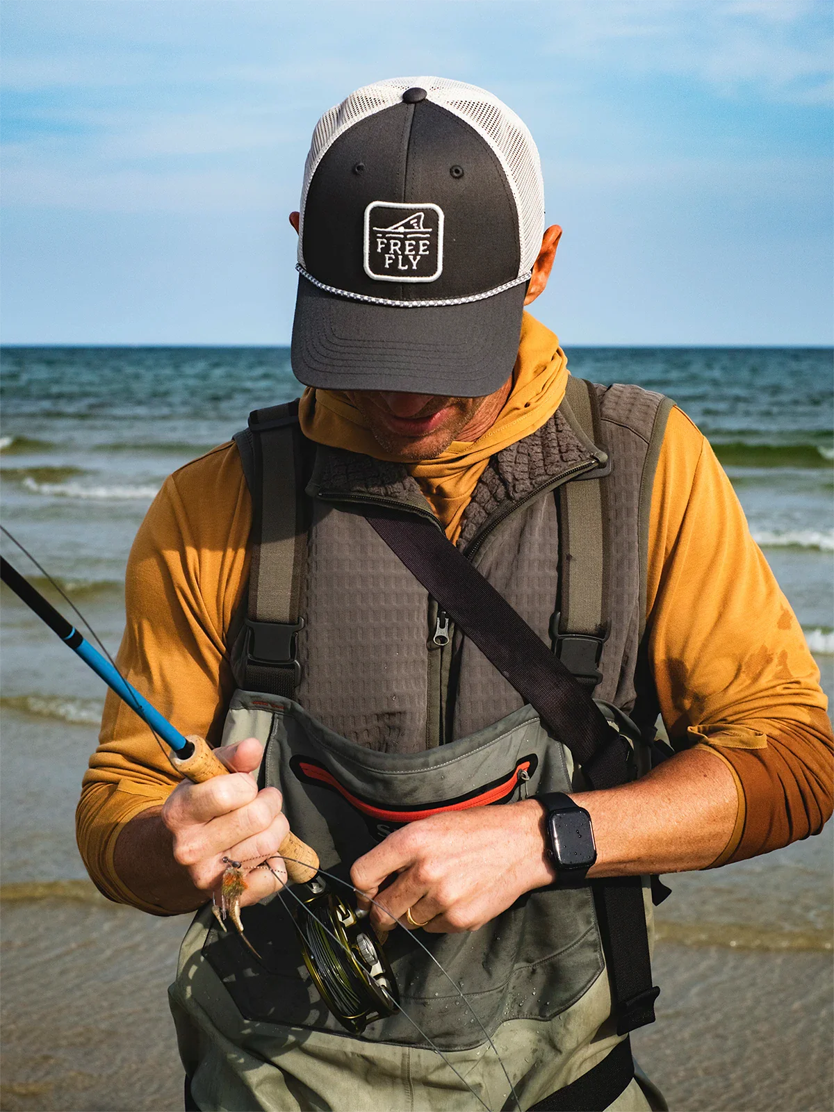 Free Fly Flood Feeder Trucker Hat MIDNIGHT