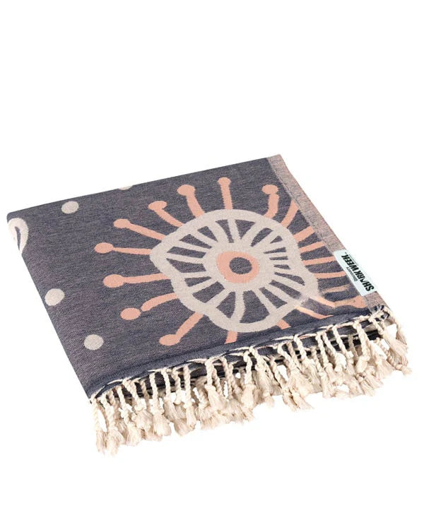 Sand Cloud Mrs Shark Beach Towel MOONLIT OCEAN - LG