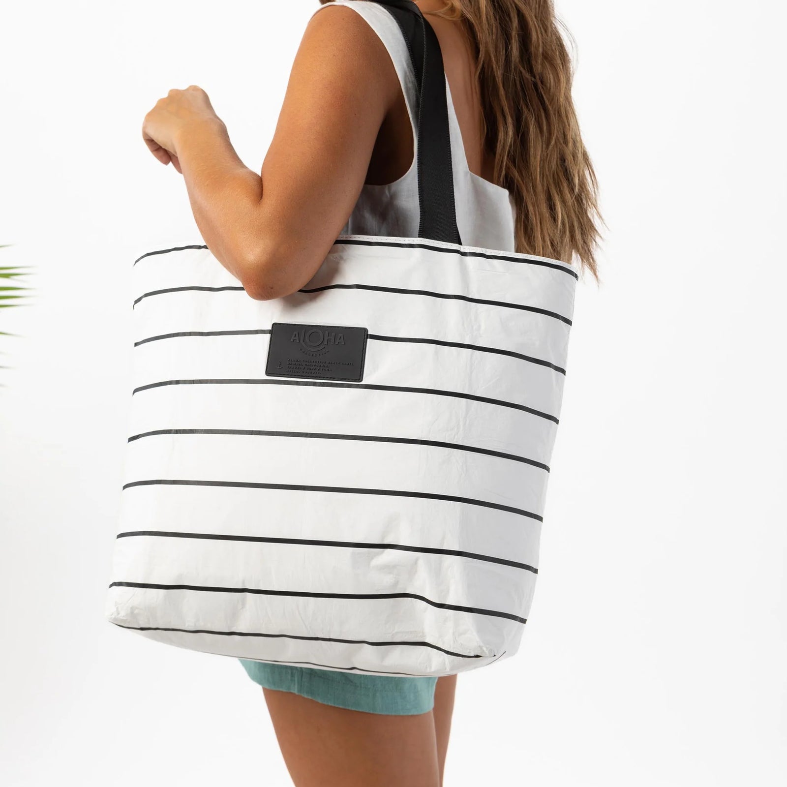 ALOHA Collection Pinstripe Day Tripper BLACK on White