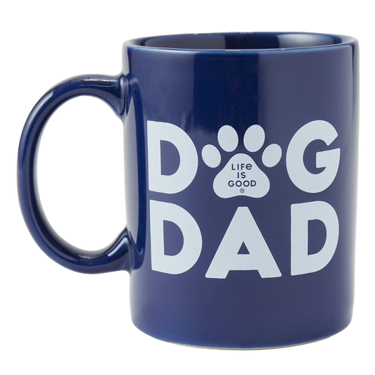 Life Is Good Jake's Mug Dog Dad DARKEST BLUE