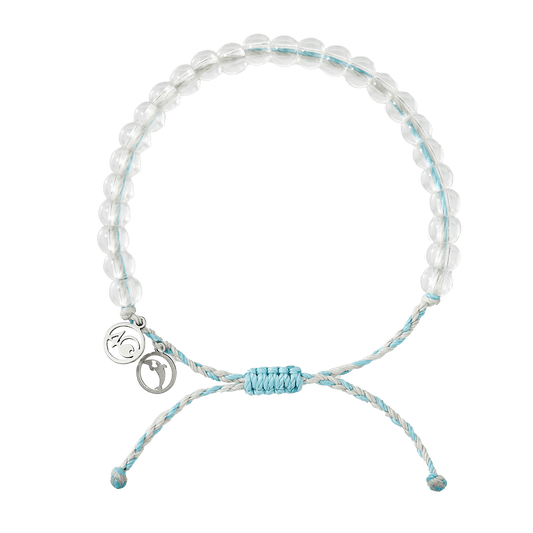 4Ocean Bracelet Beaded DOLPHIN LT BLUE/GRAY