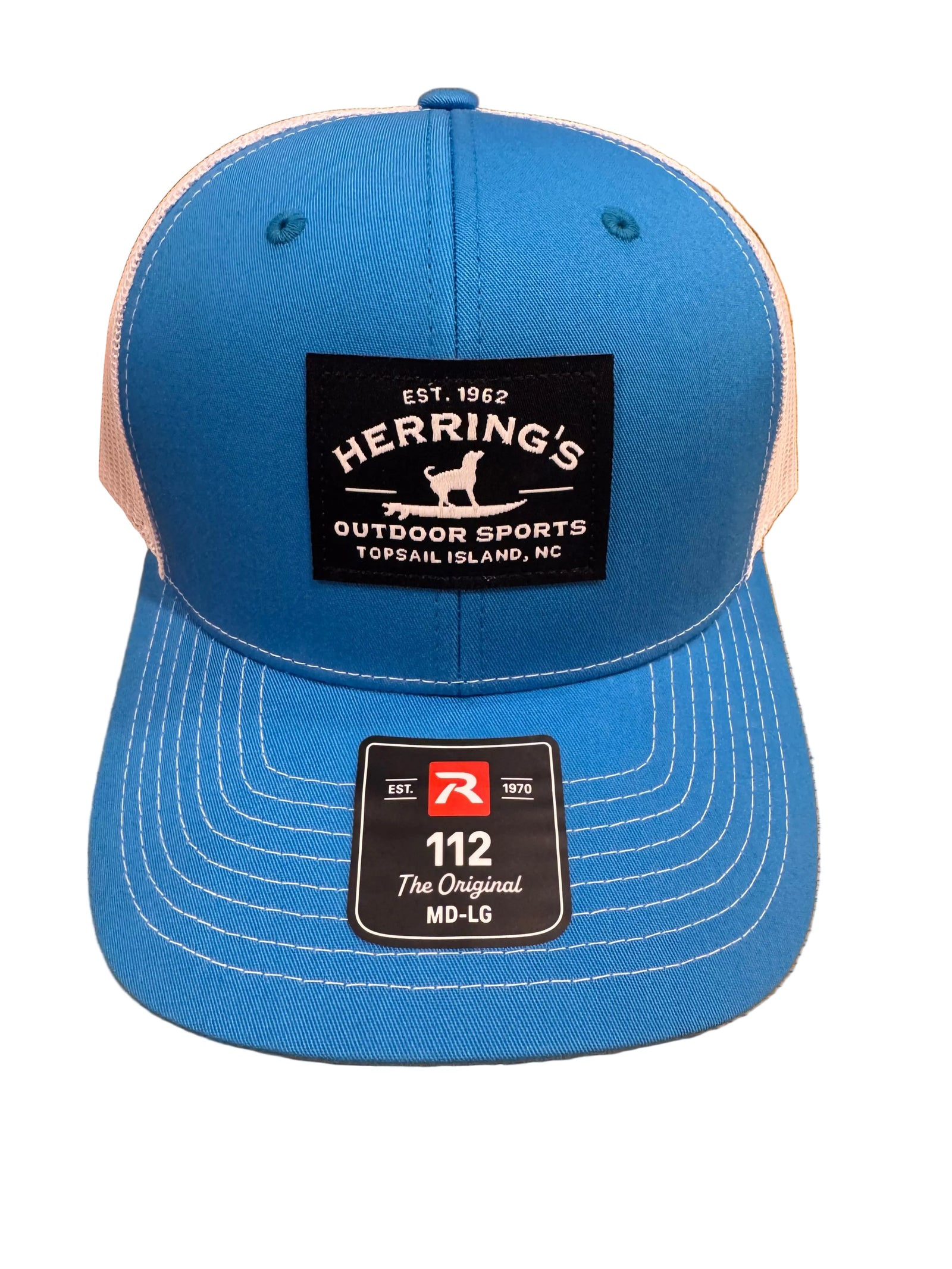 Richardson Surfing Dog Trucker CYAN/BLANC