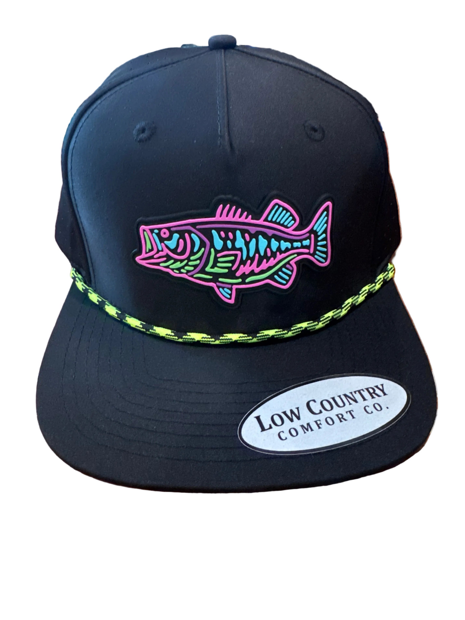 Riverbed Threads PVC Neon Bass Trucker BLACK