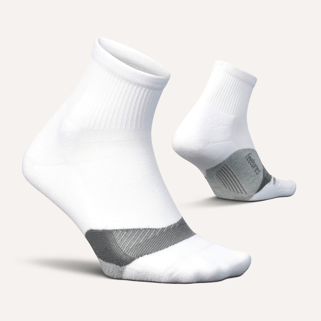 Feetures M Elite Light Cushion Quarter WHITE