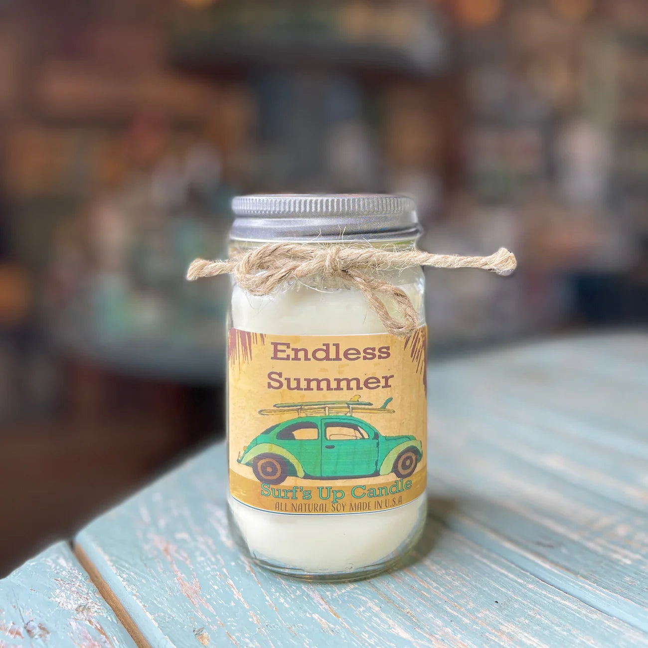 Surf's Up Candle 16 oz Mason Jar ENDLESS SUMMER