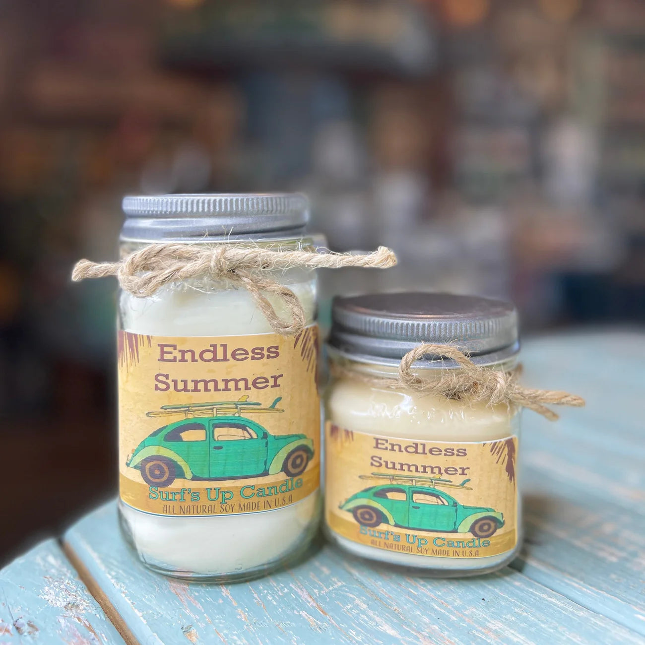 Surf's Up Candle 16 oz Mason Jar ENDLESS SUMMER