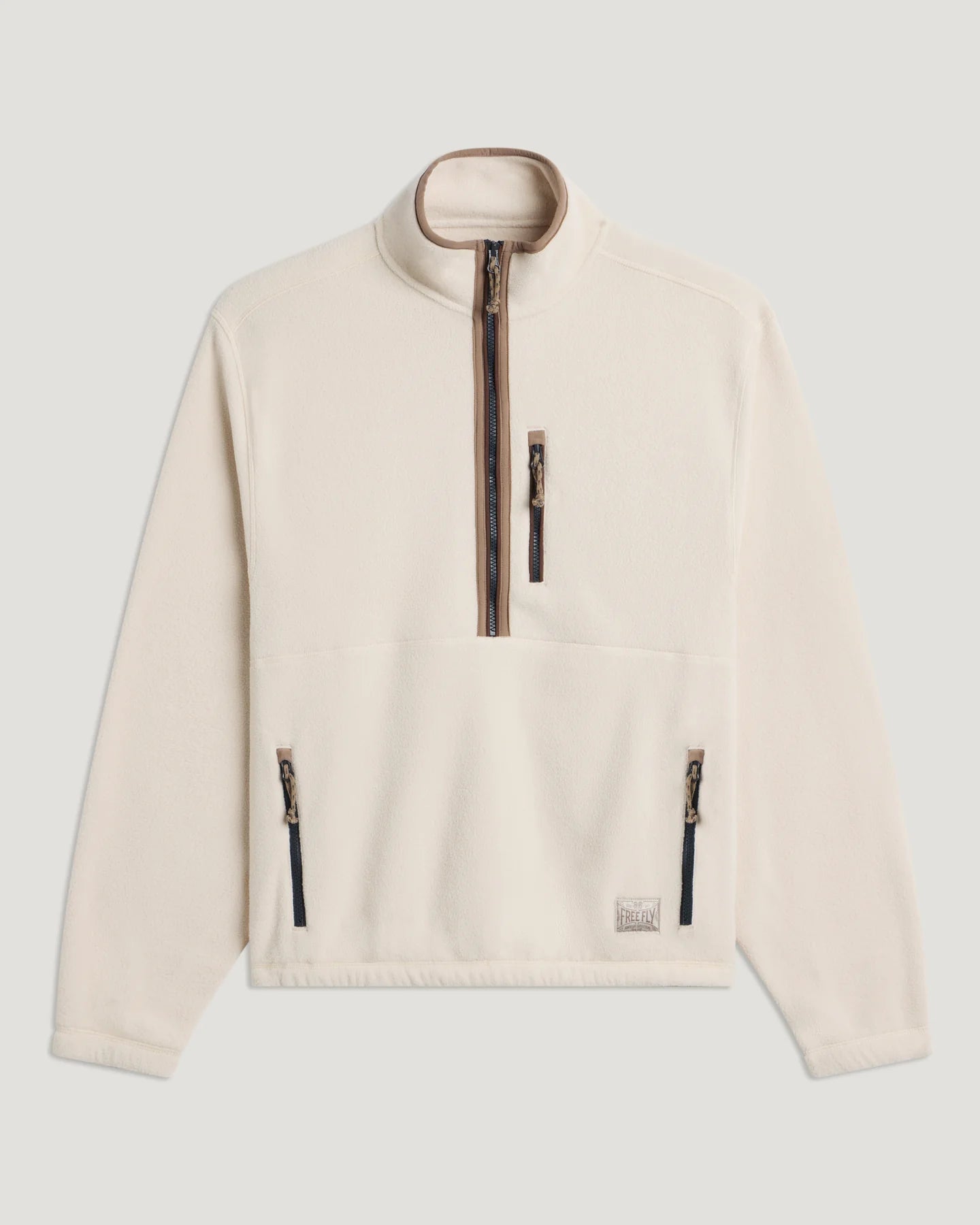 Free Fly M Ashridge Fleece 1/2 Zip FRENCH OAK