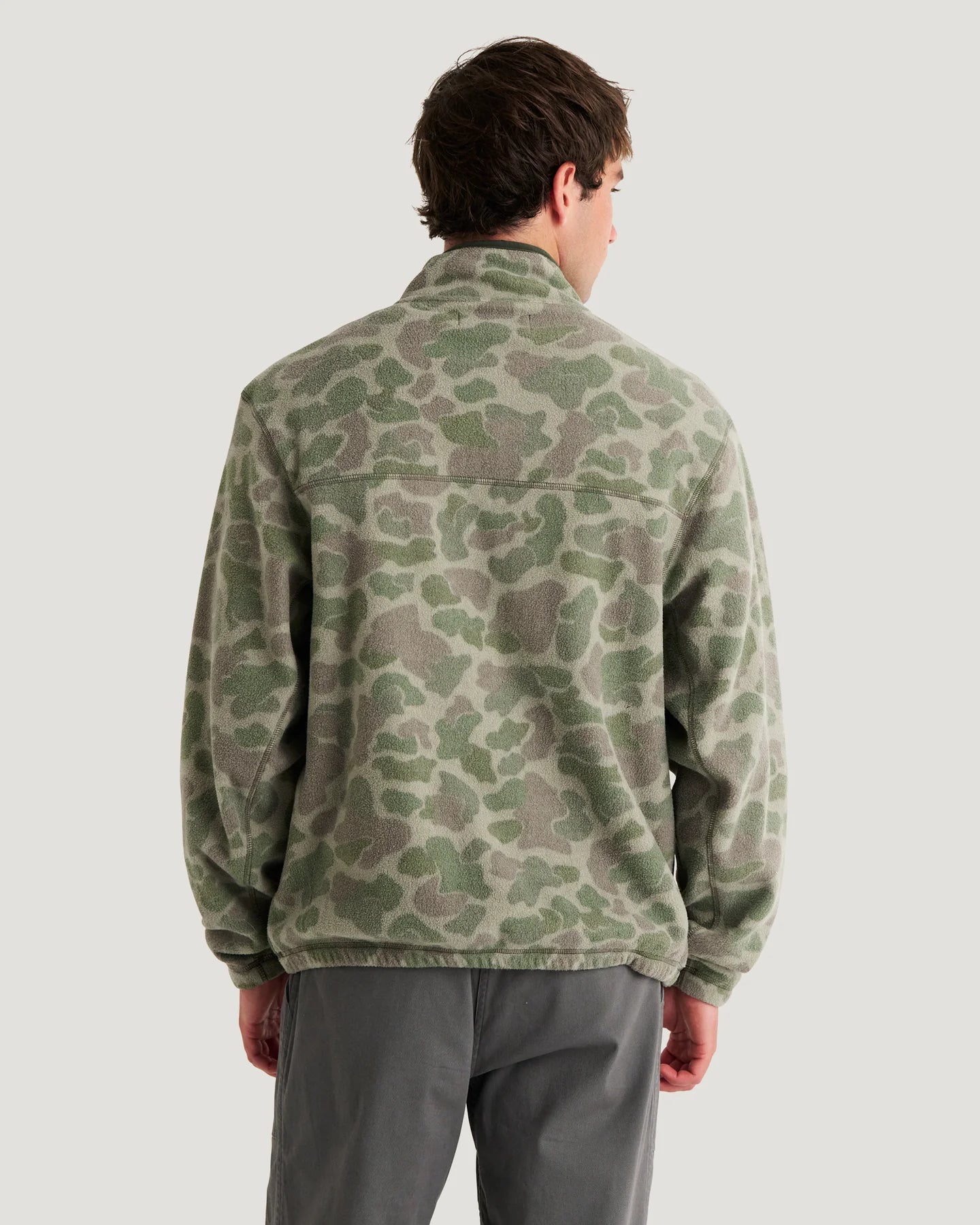 Free Fly M Ashridge Fleece 1/2 Zip VINTAGE CAMO