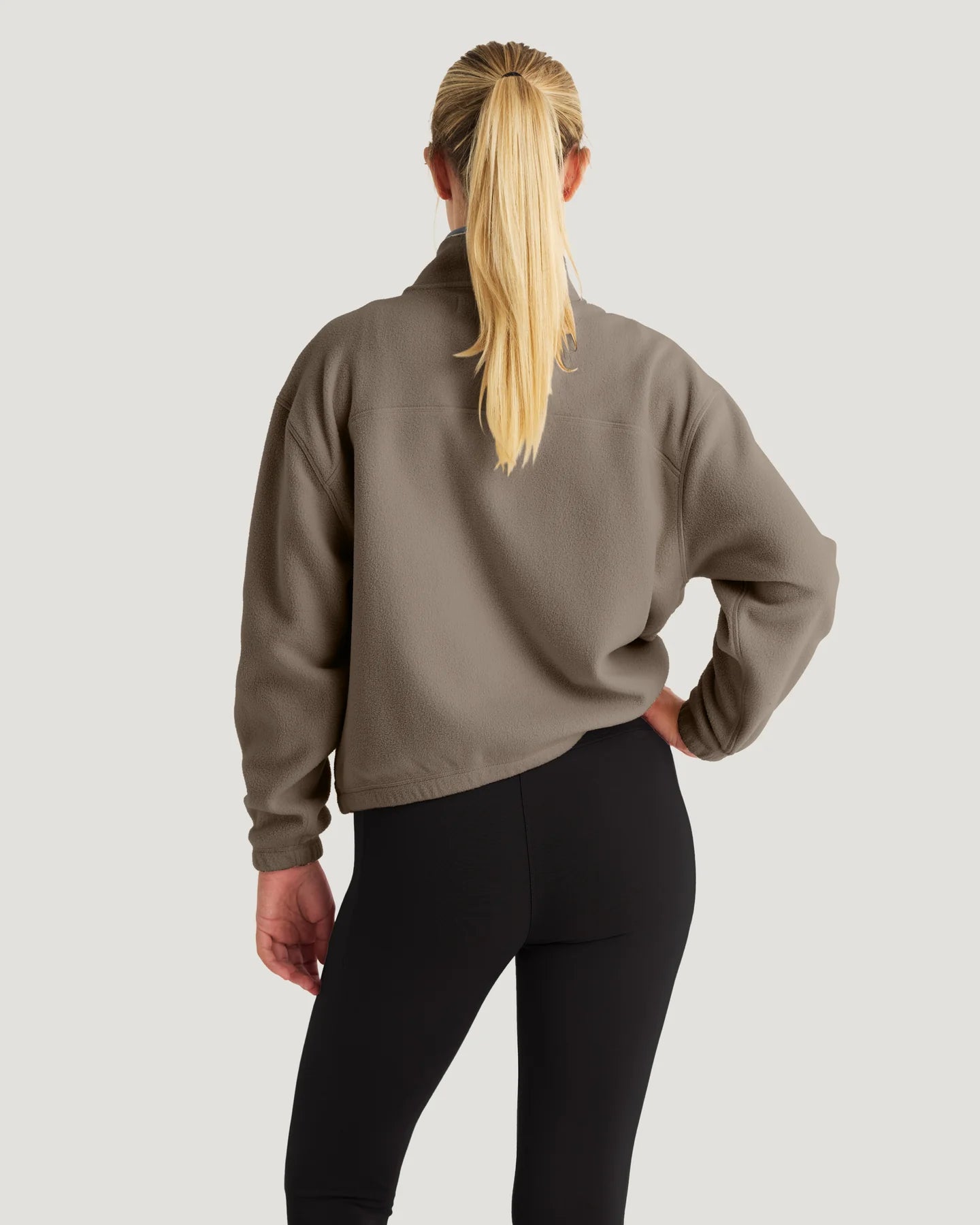 Free Fly W Ashridge Fleece 1/2 Zip FOSSIL