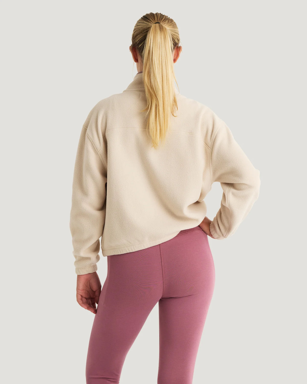 Free Fly W Ashridge Fleece 1/2 Zip FRENCH OAK