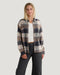 Free Fly W Seawool Oversized Flannel Shirt PLAID ANTHRACITE