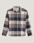 Free Fly W Seawool Oversized Flannel Shirt PLAID ANTHRACITE
