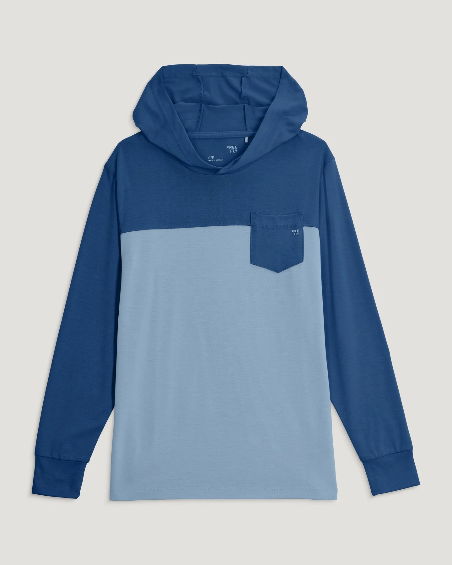 Free Fly Youth Colorblock Shade Hoodie NAVY / FOG