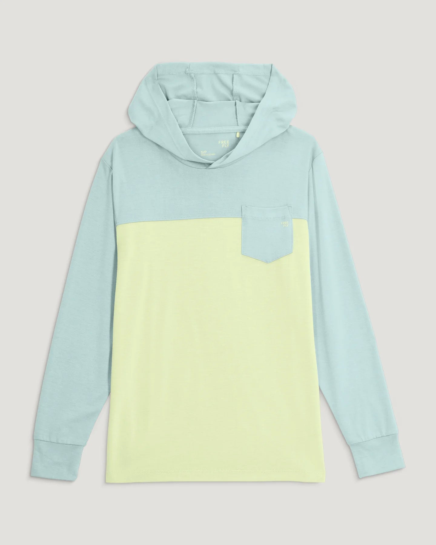 Free Fly Youth Colorblock Shade Hoodie TROPIC SEA / LIME