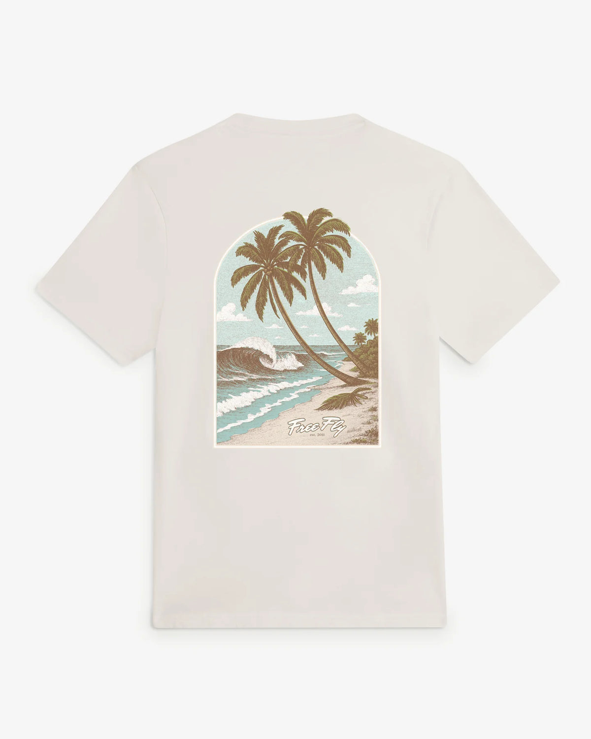 Free Fly M SS Vintage Surf Tee BONE