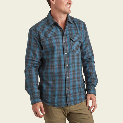 Howler Bros M LS Harker’s Flannel BARRETT PLAID BLUENOTE